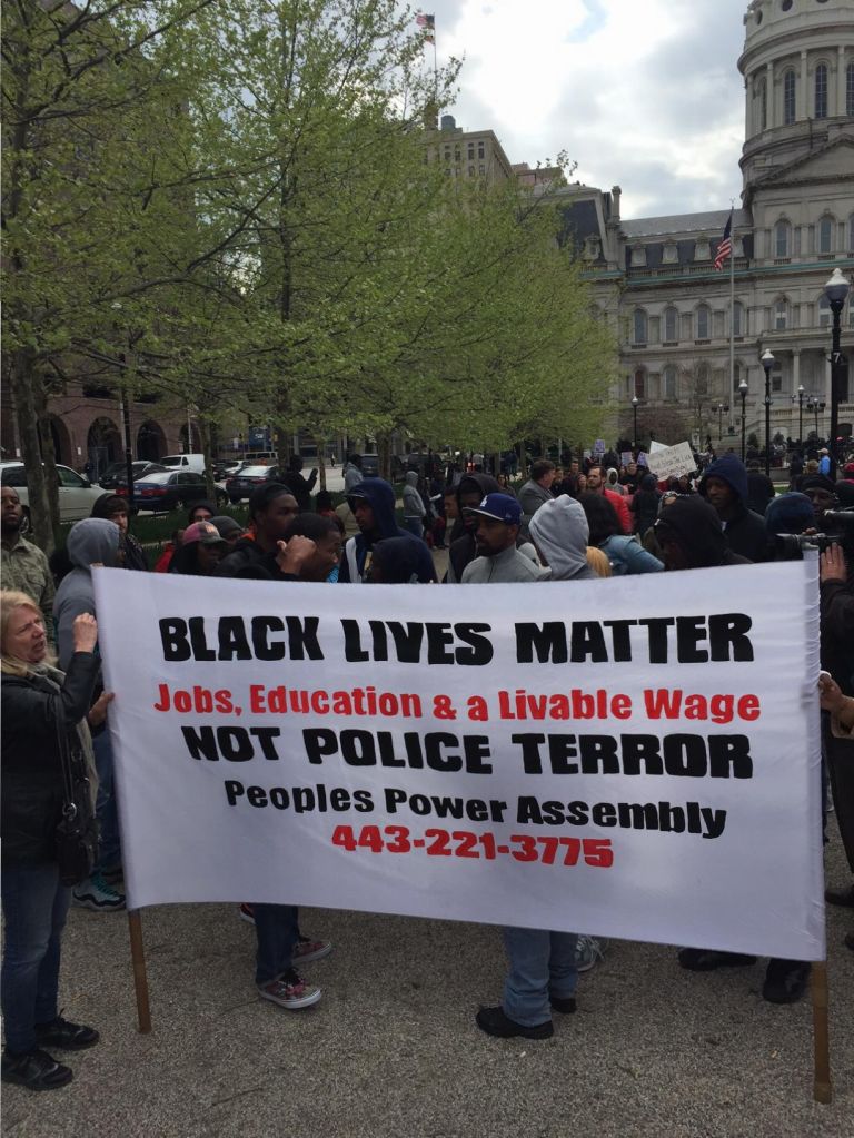 Freddie Gray Rally Baltimore