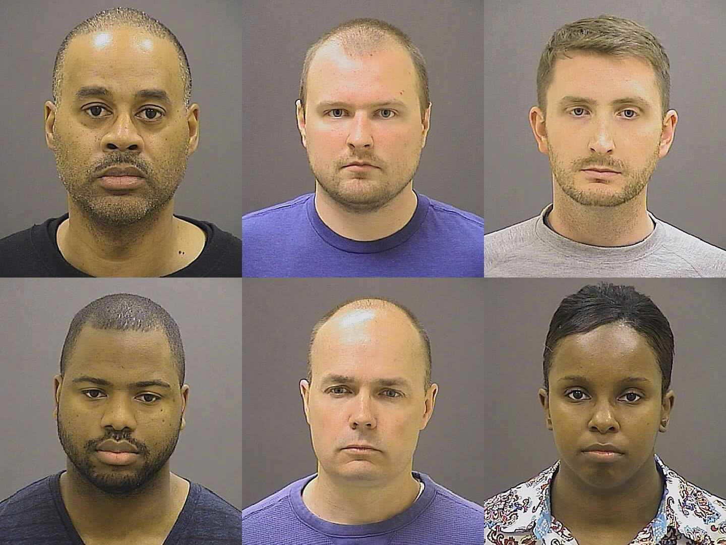 Six officers charged in Freddie Gray death