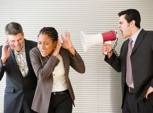 Boss shouting