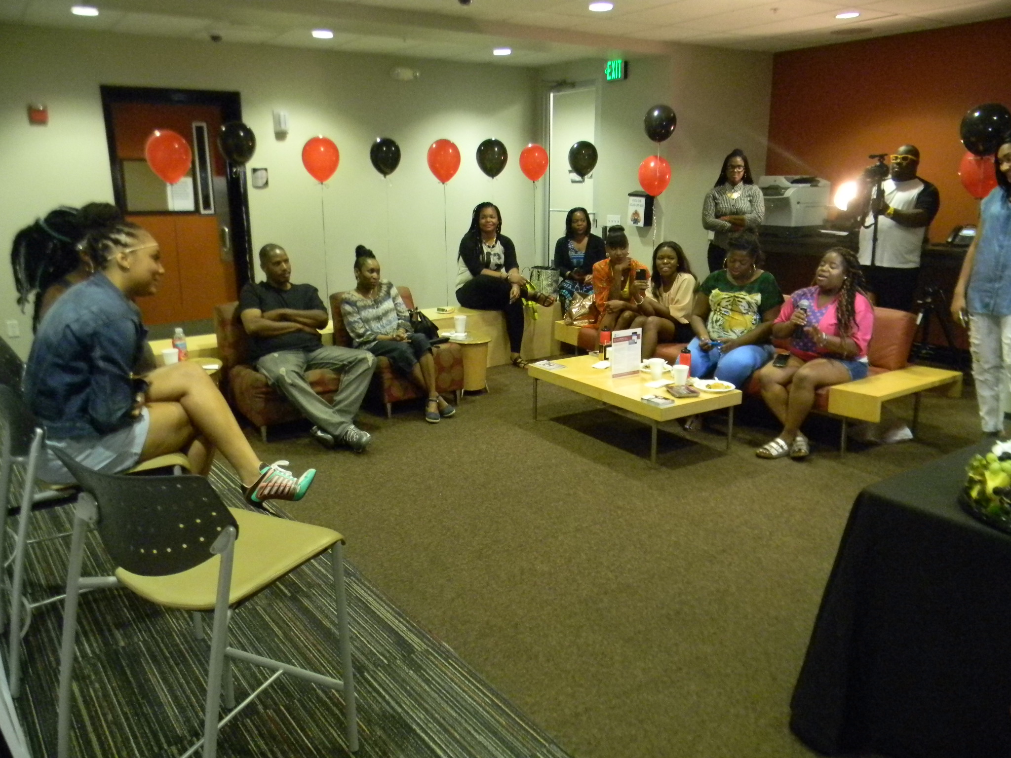 Tamar Braxton with the Fam