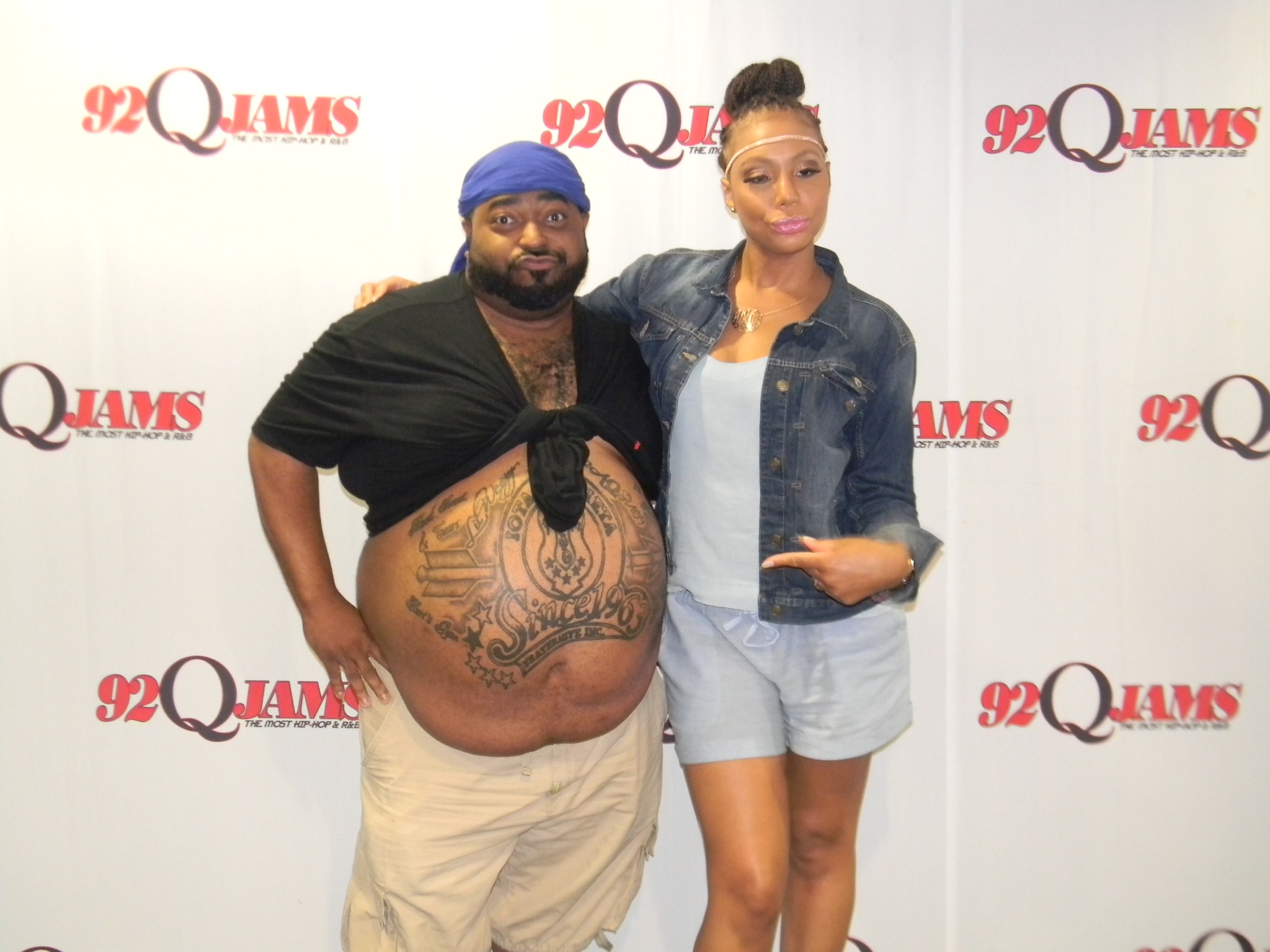 Tamar Braxton with the Fam