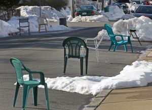 Snow Parking Becomes A Tense Game Around Boston
