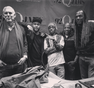 Tate Kobang, Kevin Liles and Lyor Cohen at 92Q