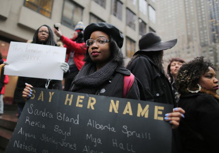 Anti-Anti Beyonce Protest Rally At NFL Headquarters In NYC