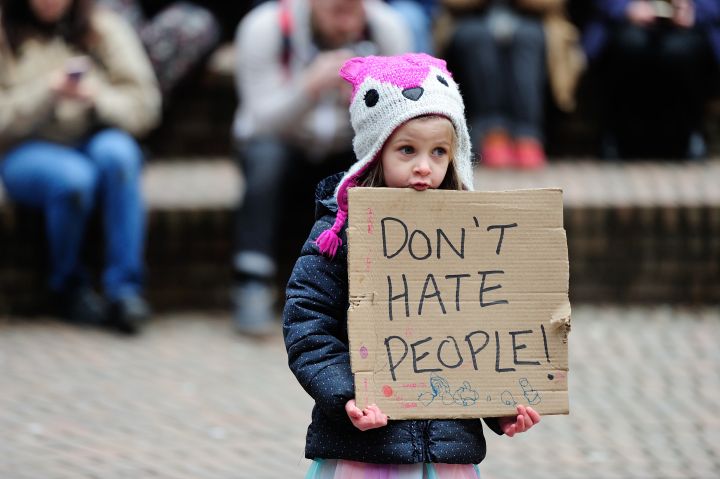Protesting Against Hate in Portland