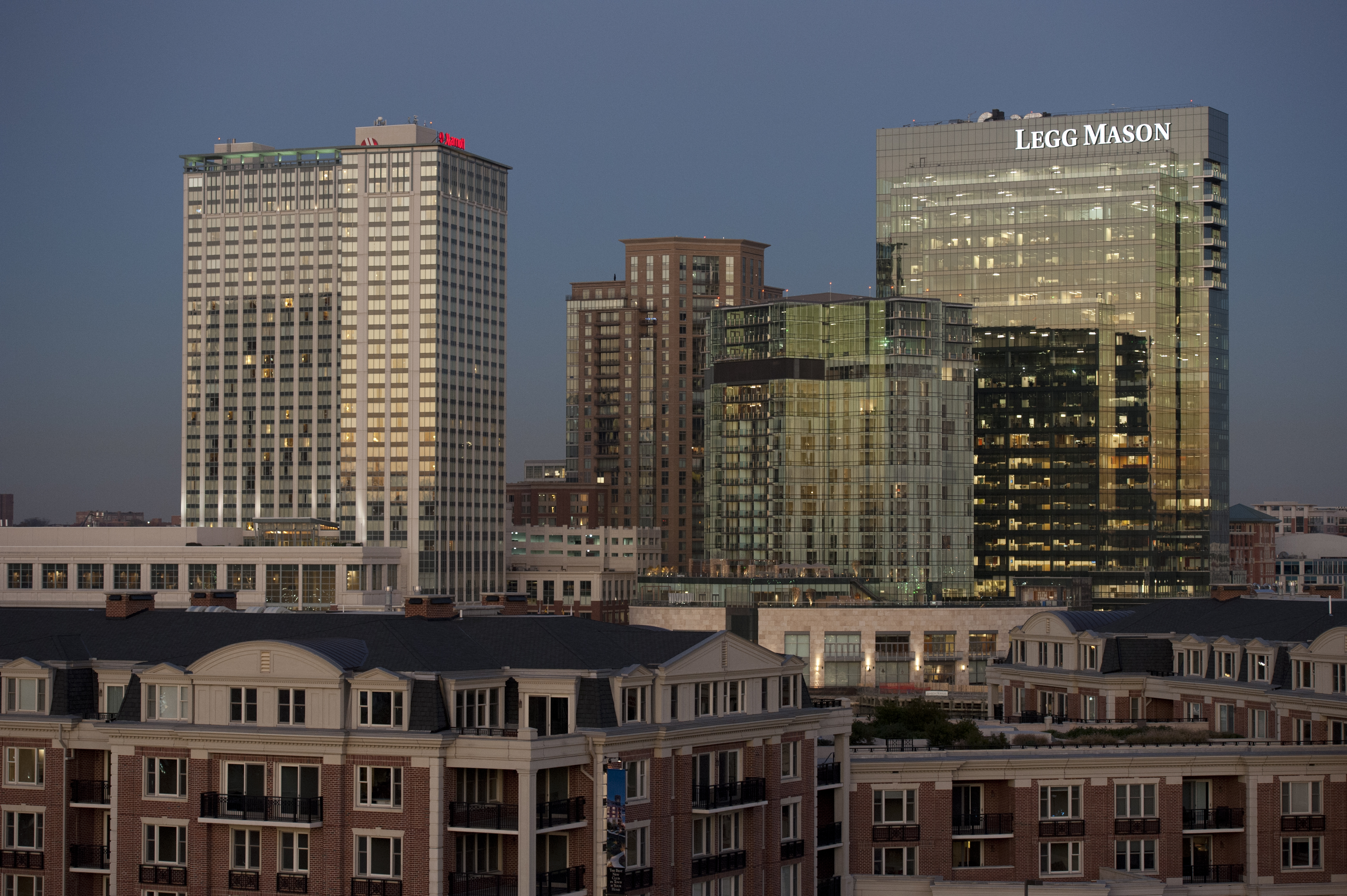 View of Baltimore City Maryland from Federal Hill