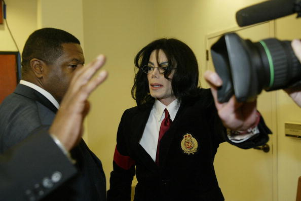 Pop idol Michael Jackson and his body gu