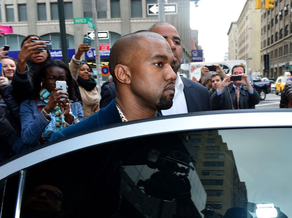 Kayne West And Kim Kardashian Sighting In New York City - April 23, 2013