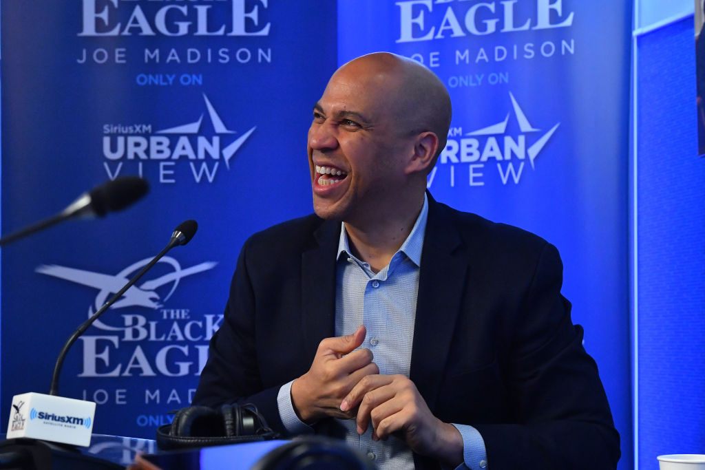 Senator Cory Booker Visits The SiriusXM Studios In Washington D.C. For A Sit-Down Interview With SiriusXM Urban View Host, Joe Madison