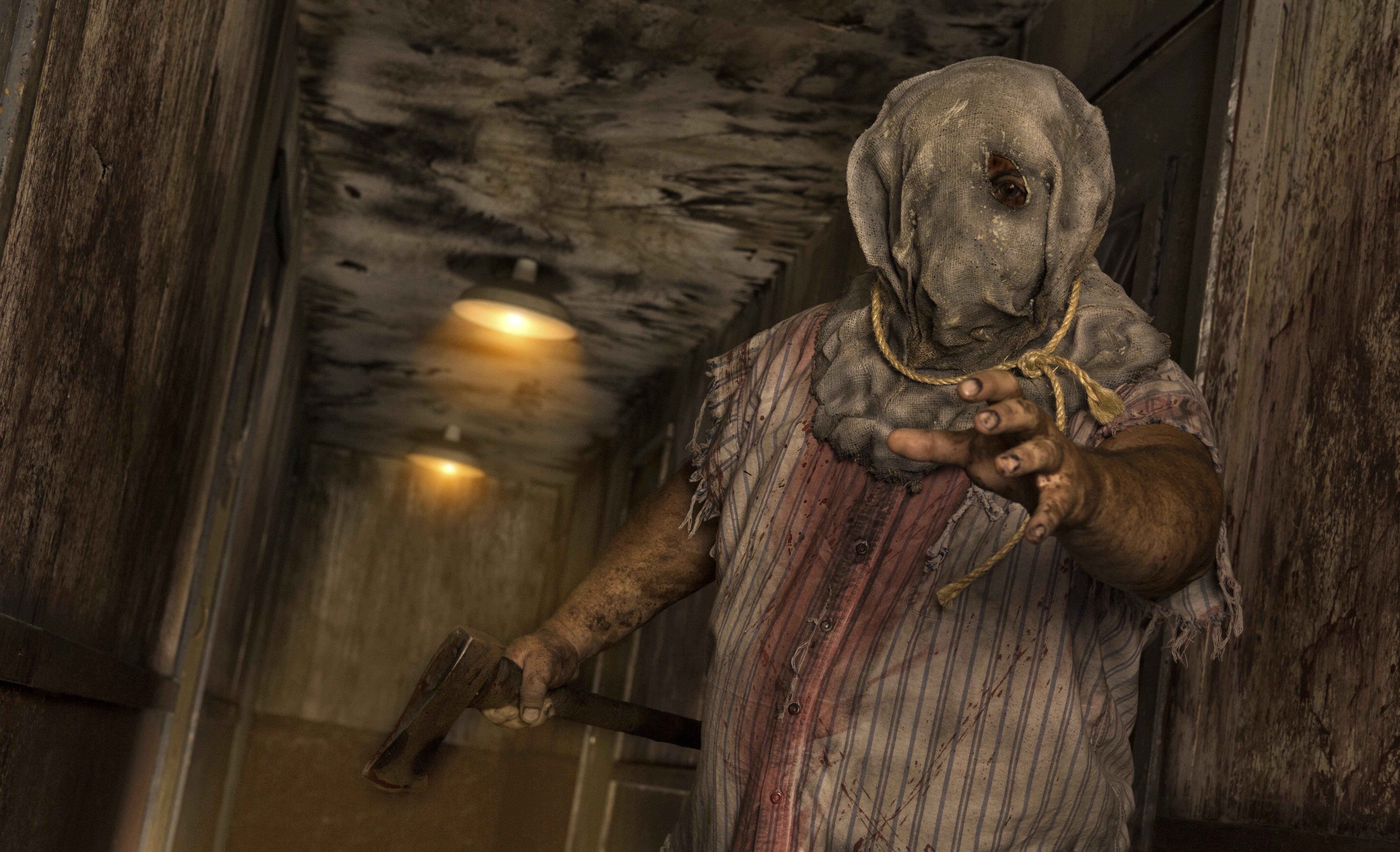 Serial Killer holding axe