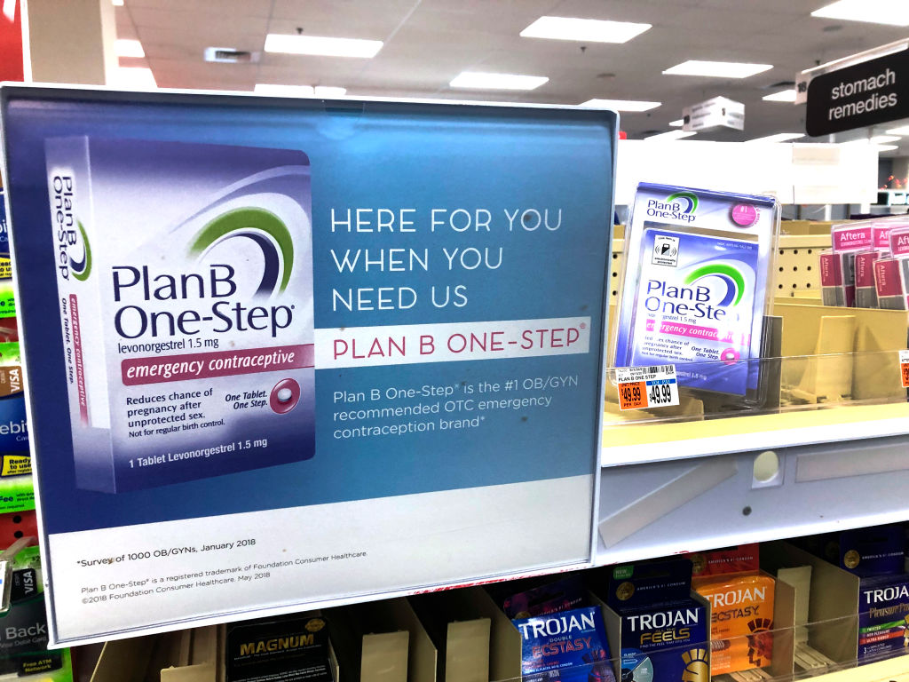 Plan B One-step birth control in CVS Pharmacy, Boston, MA