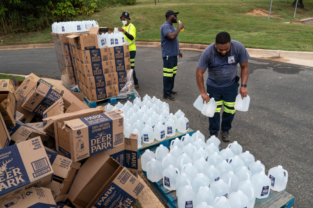 Baltimore Distributes Clean Water To Residents Impacted By Tainted Water Supply