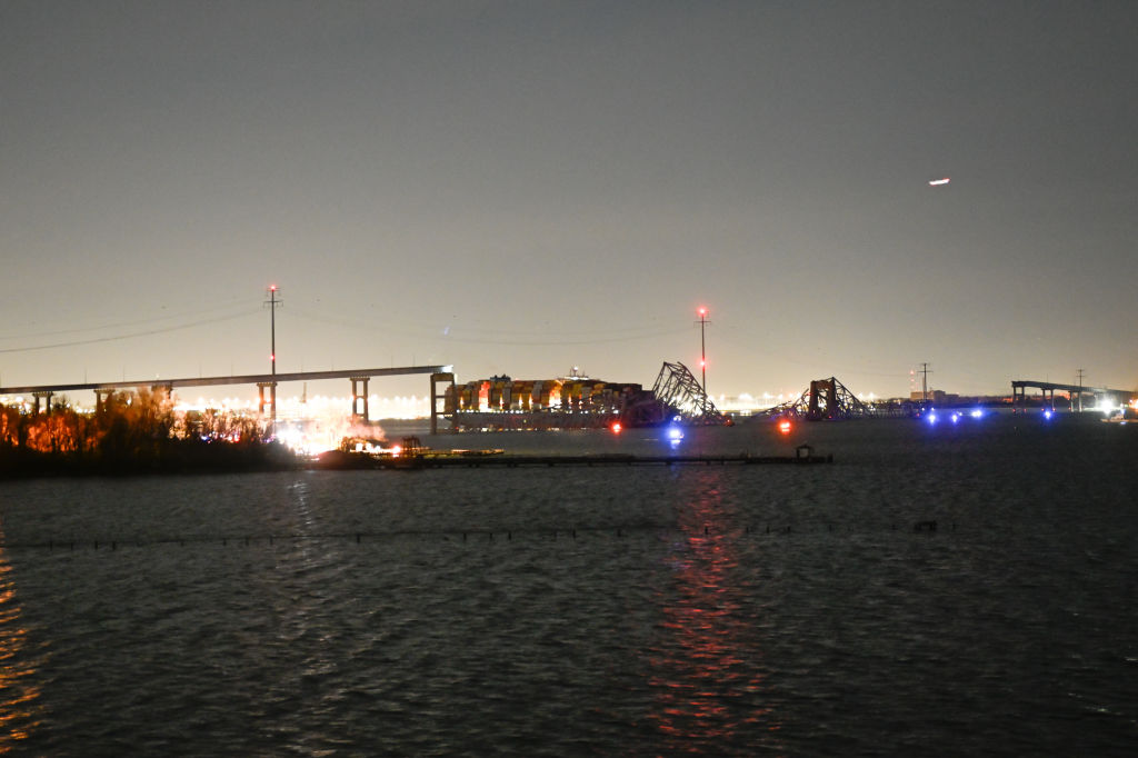 Francis Scott Key Bridge in US collapses after cargo ship collision