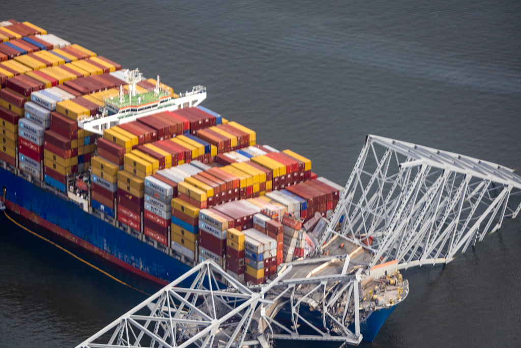 Baltimore's Francis Scott Key Bridge Collapses After Being Struck By Cargo Ship