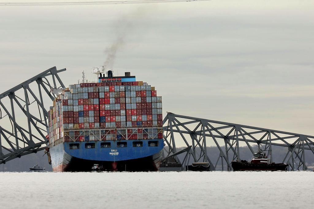Baltimore's Francis Scott Key Bridge Collapses After Being Struck By Cargo Ship