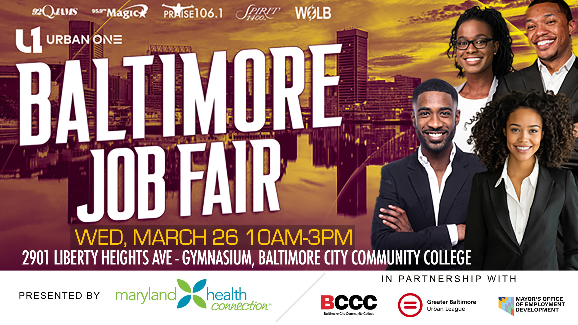 Urban One Baltimore Job Fair Presented by Maryland Health Connection